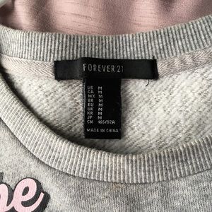 Forever 21 “babe” Barbie sweater crop top